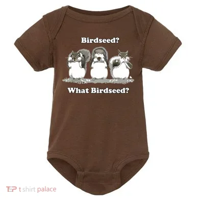 What Birdseed? Squirrel Baby Bodysuit