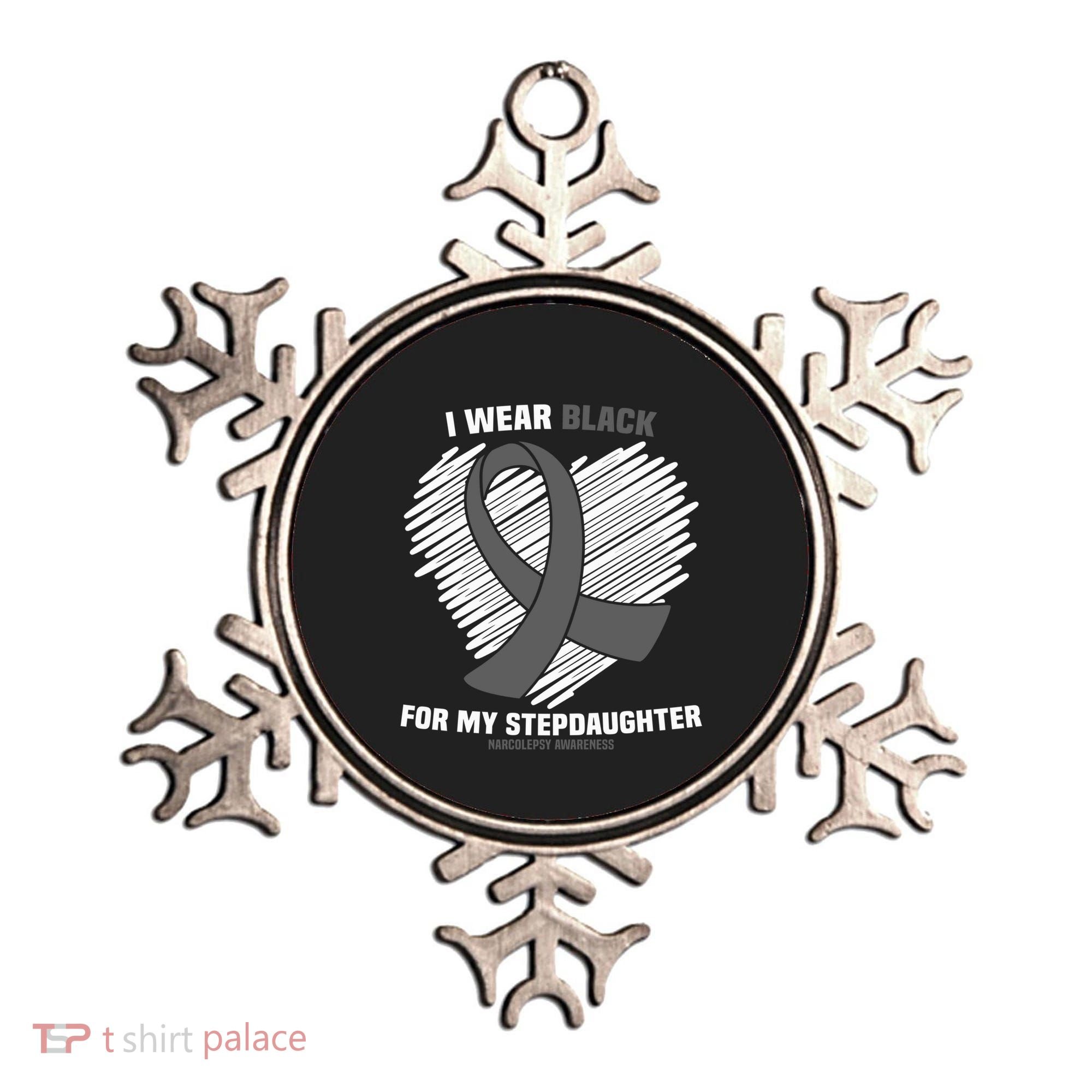 Wear Black Stepdaughter Sleep Disorder Narcolepsy Awareness Gift Ornament