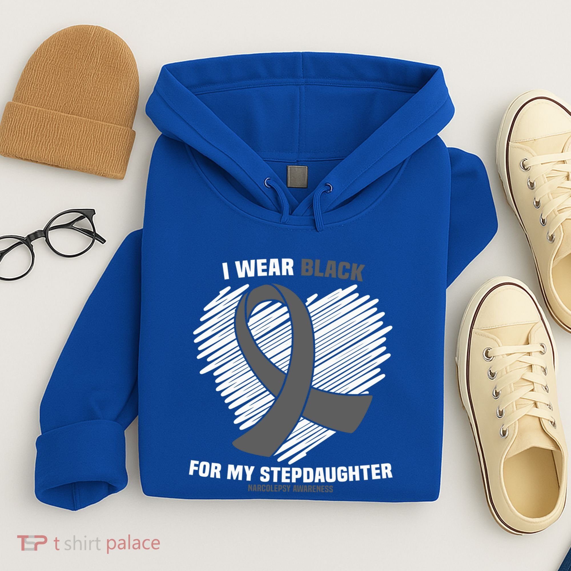 Wear Black Stepdaughter Sleep Disorder Narcolepsy Awareness Gift Hoodie