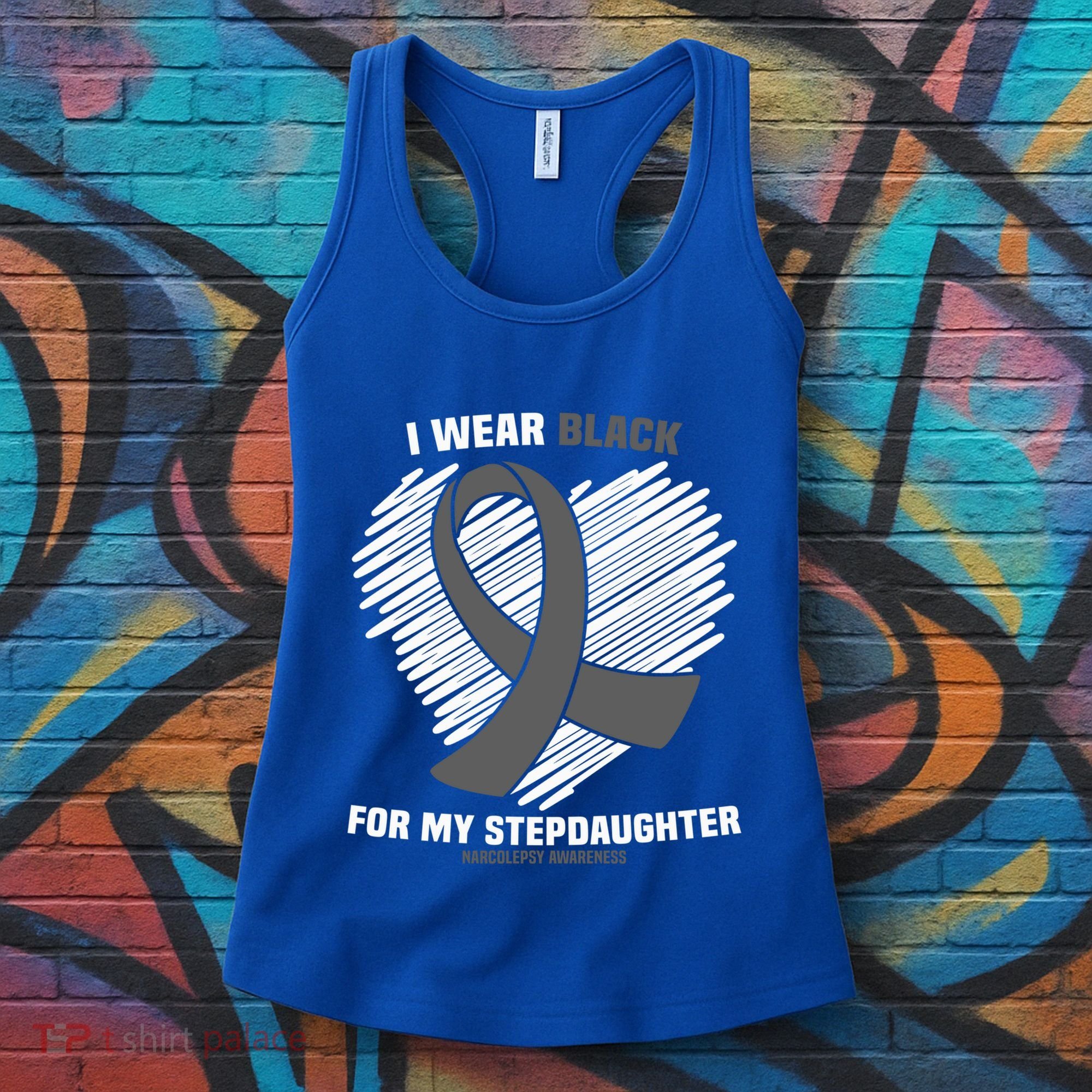 Wear Black Stepdaughter Sleep Disorder Narcolepsy Awareness Gift Women's Tank Top