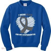 Wear Black Stepdaughter Sleep Disorder Narcolepsy Awareness Gift Kids Sweatshirt thumb 0