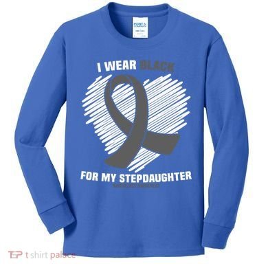 Wear Black Stepdaughter Sleep Disorder Narcolepsy Awareness Gift Kids Long Sleeve Shirt