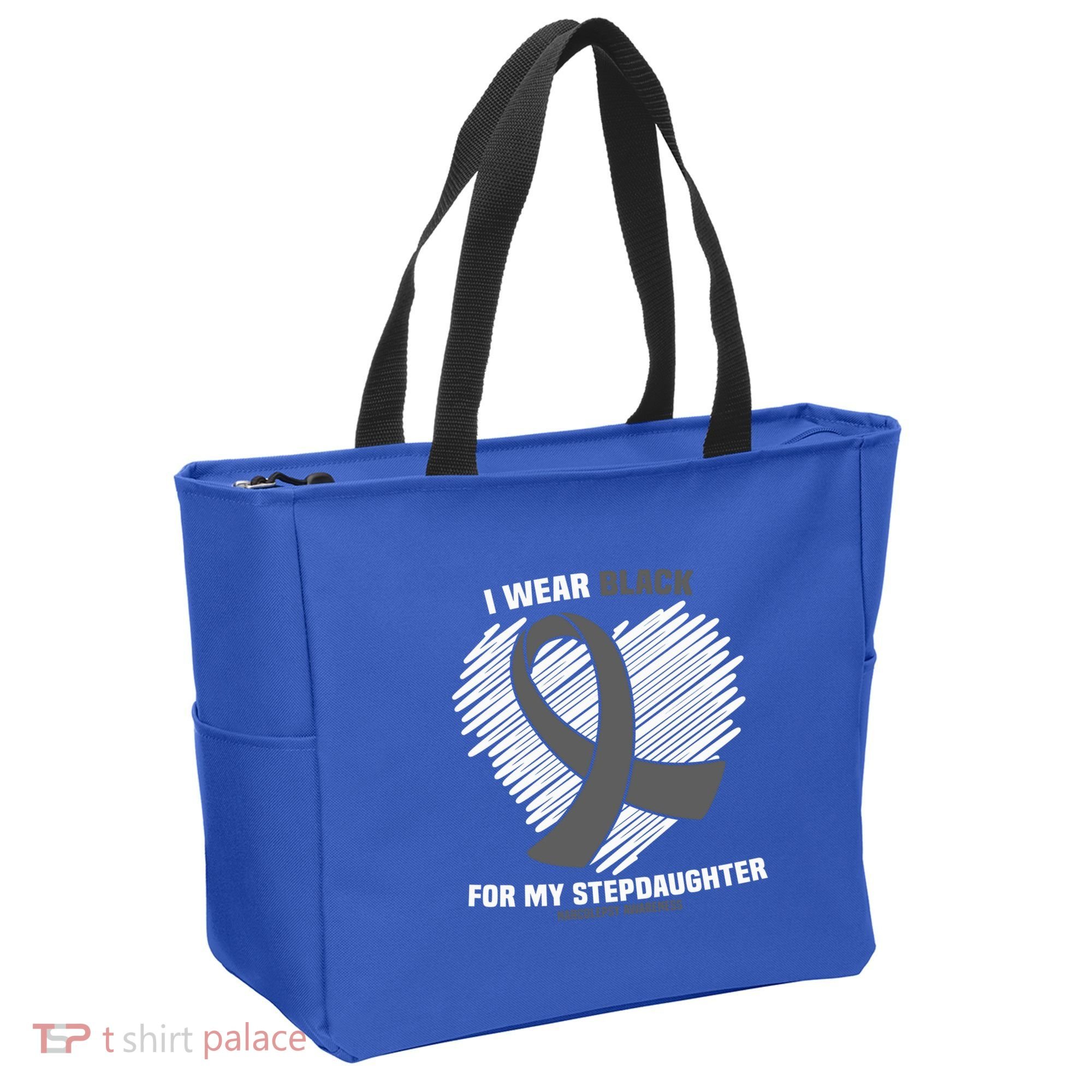 Wear Black Stepdaughter Sleep Disorder Narcolepsy Awareness Gift Tote Bag