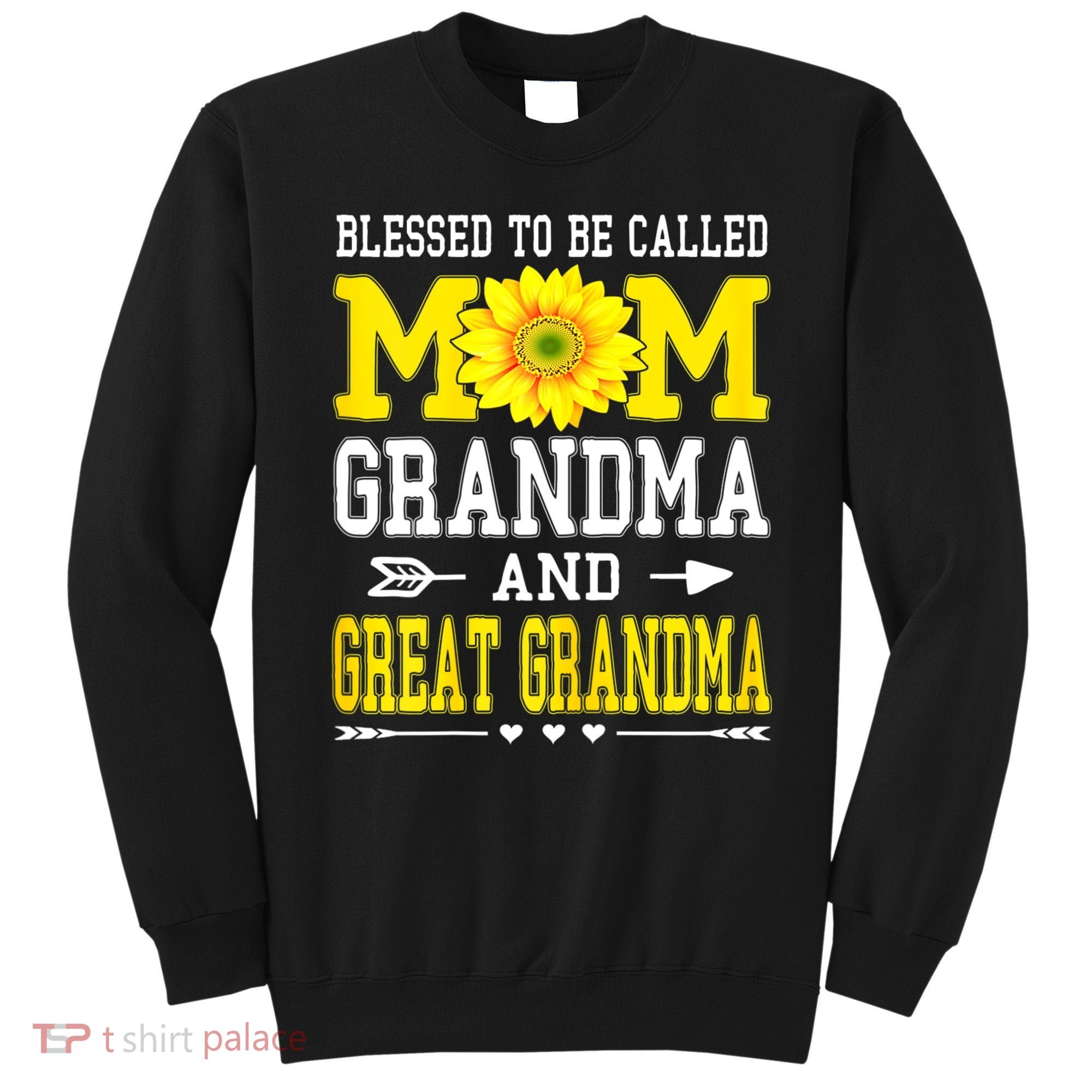 Womens Blessed To Be Called Mom Grandma Great Grandma Mother's Day Sweatshirt