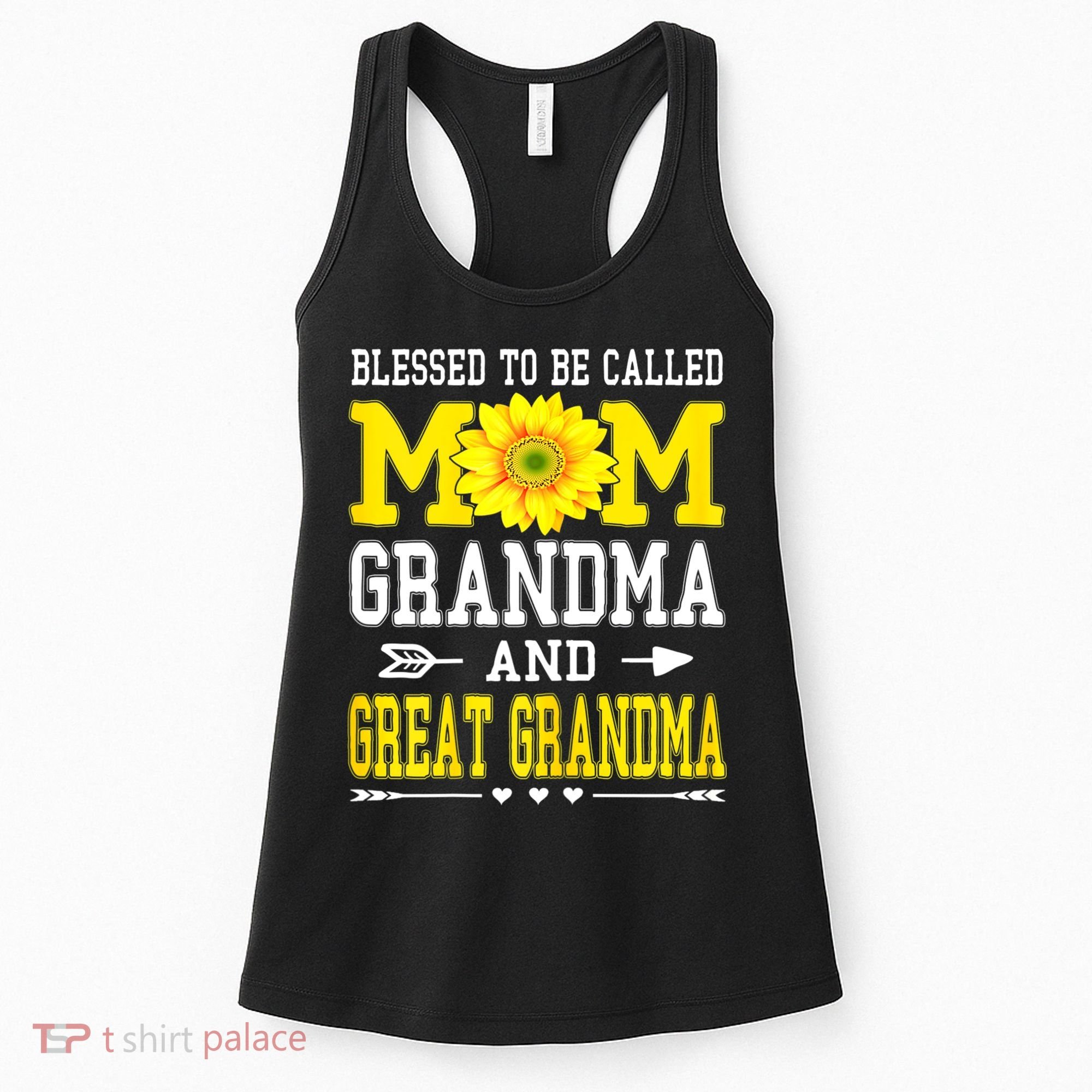 Womens Blessed To Be Called Mom Grandma Great Grandma Mother's Day Women's Tank Top