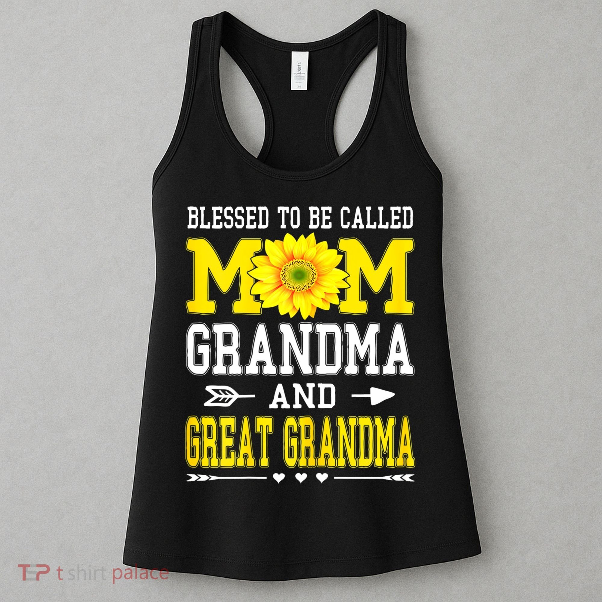 Womens Blessed To Be Called Mom Grandma Great Grandma Mother's Day Women's Tank Top
