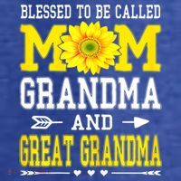 Womens Blessed To Be Called Mom Grandma Great Grandma Mother's Day Women's Hoodie thumb 2