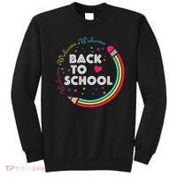 Welcome Back To School First Day Of School Cute Teachers Sweatshirt thumb 0