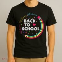 Welcome Back To School First Day Of School Cute Teachers T-Shirt thumb 3