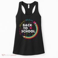 Welcome Back To School First Day Of School Cute Teachers Women's Tank Top thumb 0