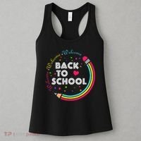 Welcome Back To School First Day Of School Cute Teachers Women's Tank Top thumb 3