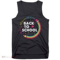 Welcome Back To School First Day Of School Cute Teachers Tank Top thumb 0