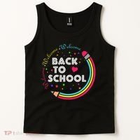 Welcome Back To School First Day Of School Cute Teachers Tank Top thumb 2