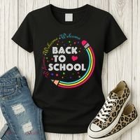 Welcome Back To School First Day Of School Cute Teachers Women's T-Shirt thumb 3