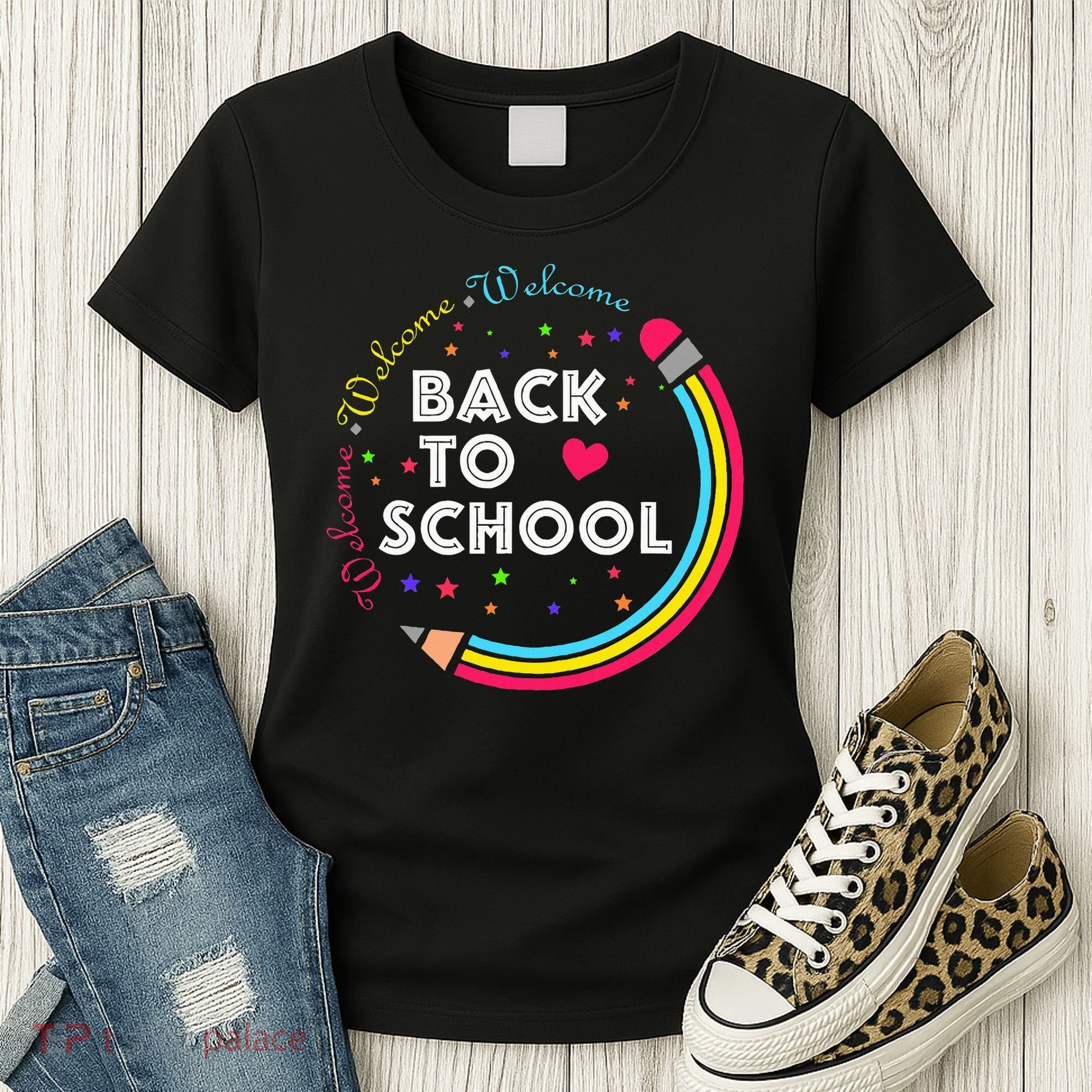 Welcome Back To School First Day Of School Cute Teachers Women's T-Shirt