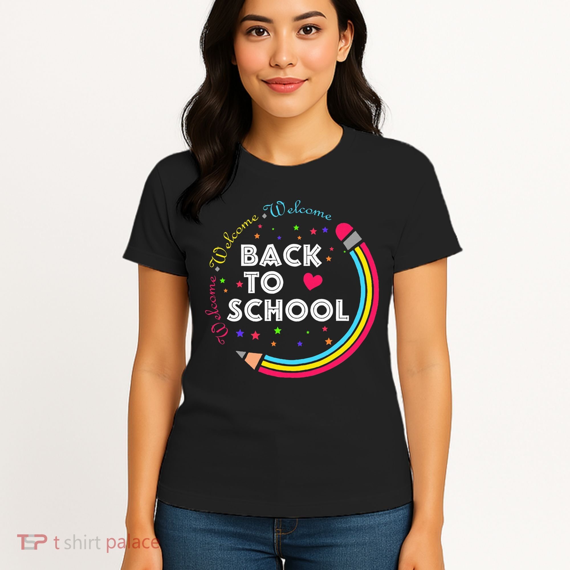 Welcome Back To School First Day Of School Cute Teachers Women's T-Shirt