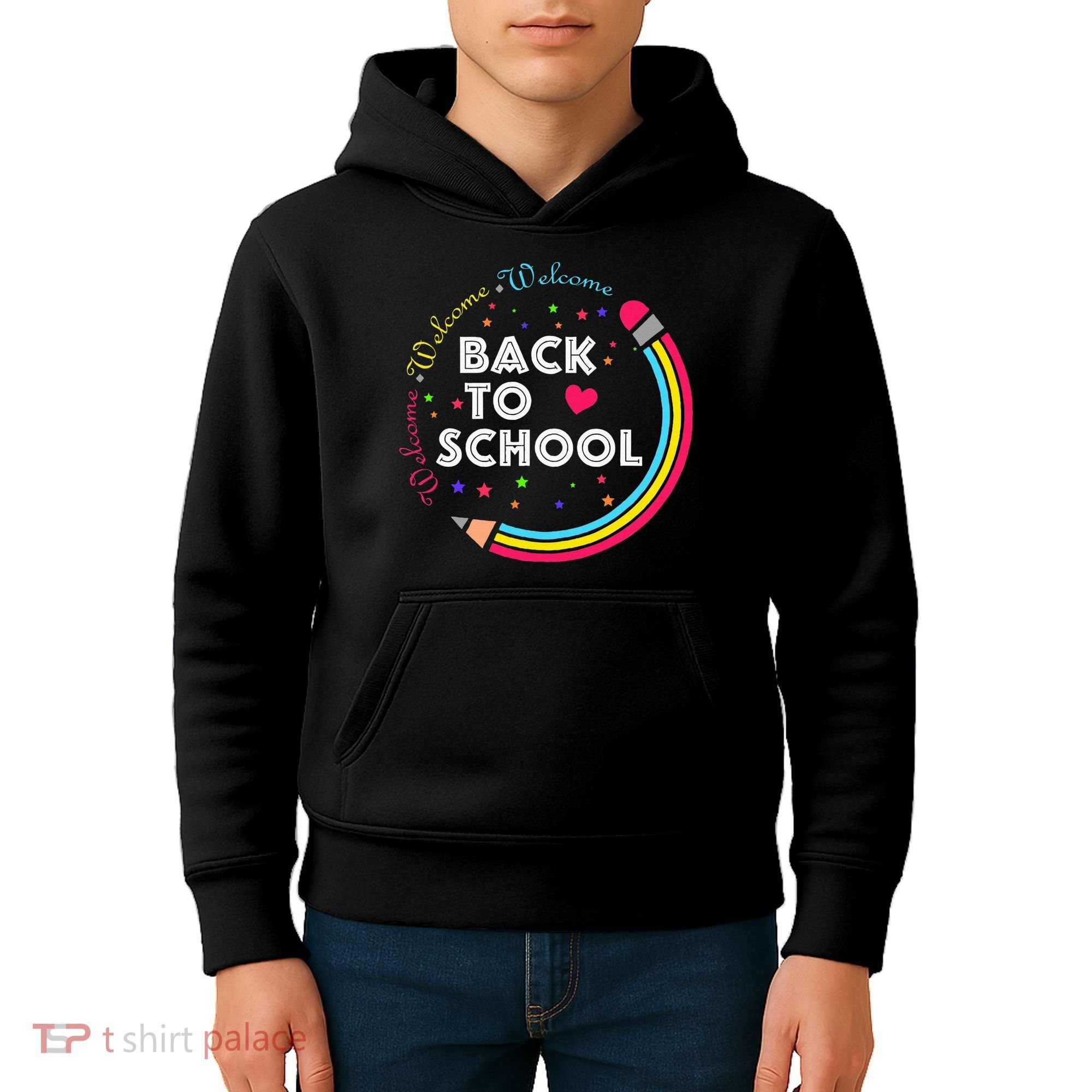 Welcome Back To School First Day Of School Cute Teachers Kids Hoodie