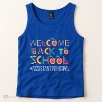 Welcome Back To School Assistant Principal Cute Gift Tank Top thumb 2