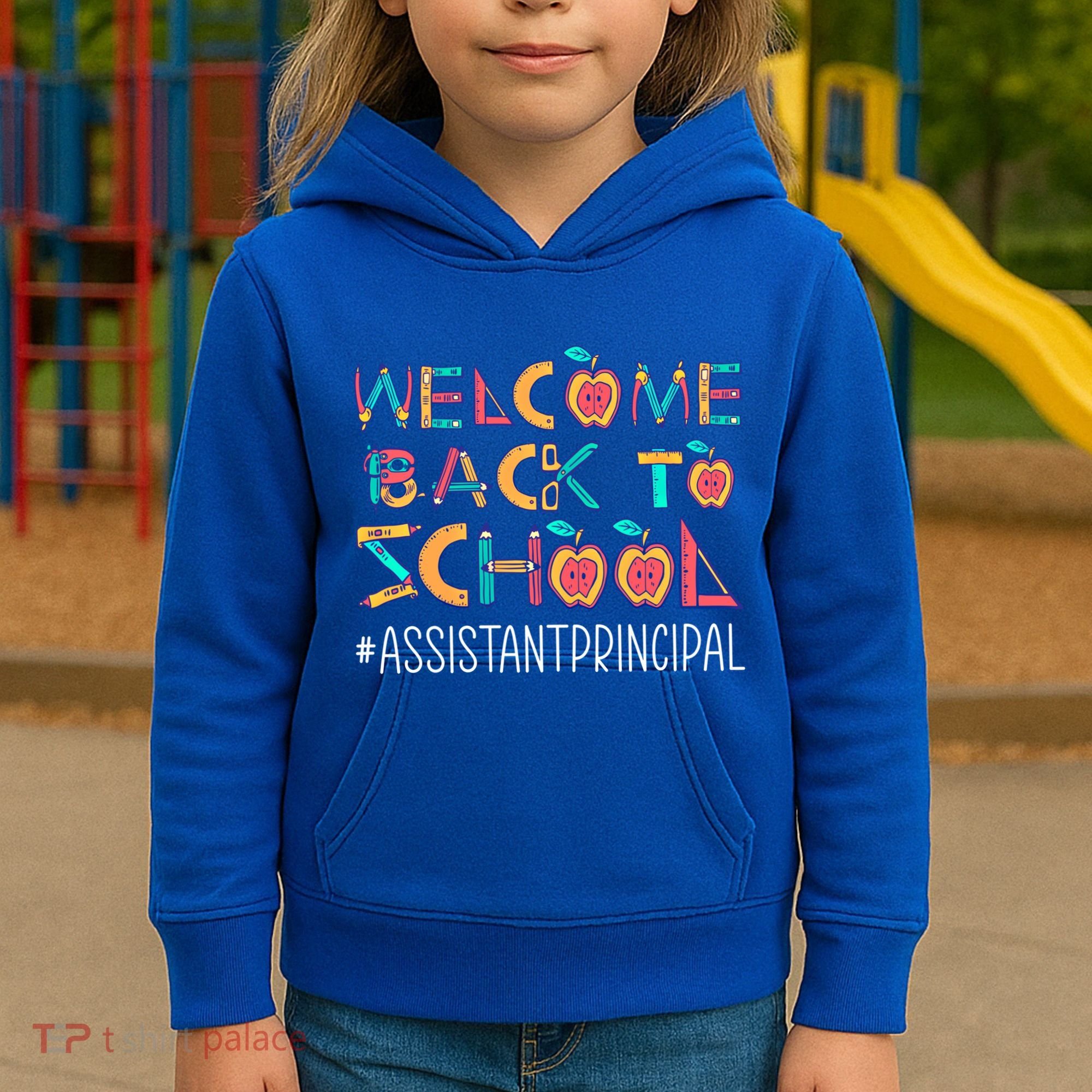 Welcome Back To School Assistant Principal Cute Gift Kids Hoodie