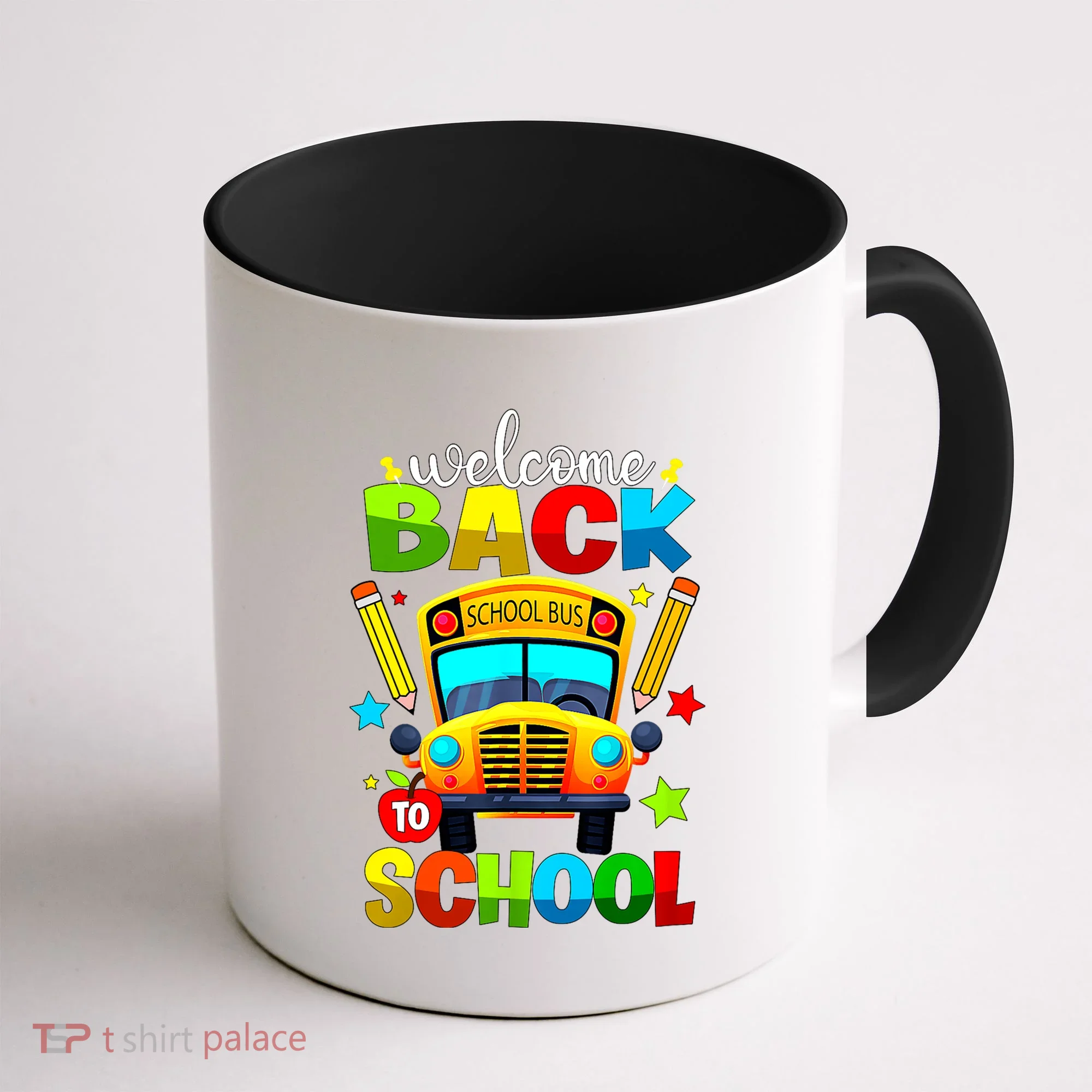 Welcome Back To School Bus Happy First Day Of School Student Coffee Mug
