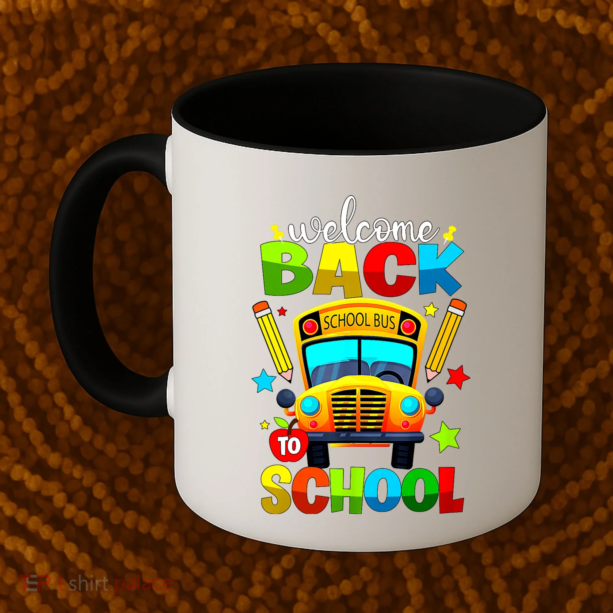 Welcome Back To School Bus Happy First Day Of School Student Coffee Mug