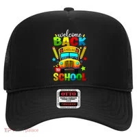 Welcome Back To School Bus Happy First Day Of School Student Hat thumb 0