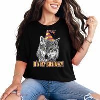 Wolf Birthday Themed Party Wolves Theme Wolf Lover Comfort Colors T-Shirt thumb 0
