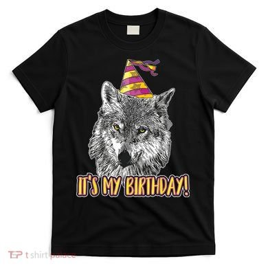 Wolf Birthday Themed Party Wolves Theme Wolf Lover T-Shirt