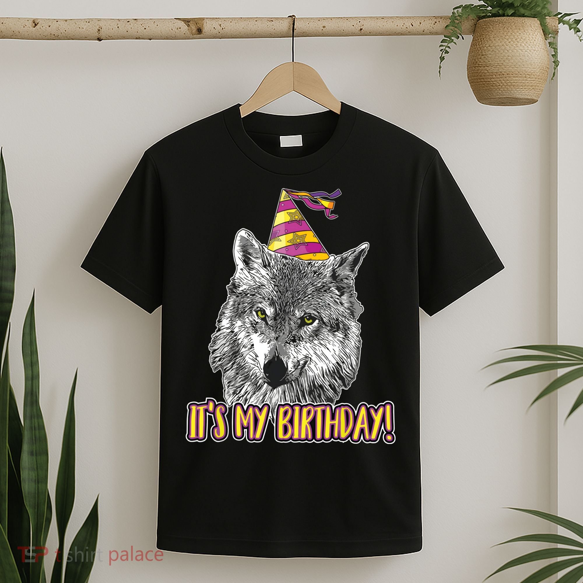 Wolf Birthday Themed Party Wolves Theme Wolf Lover T-Shirt