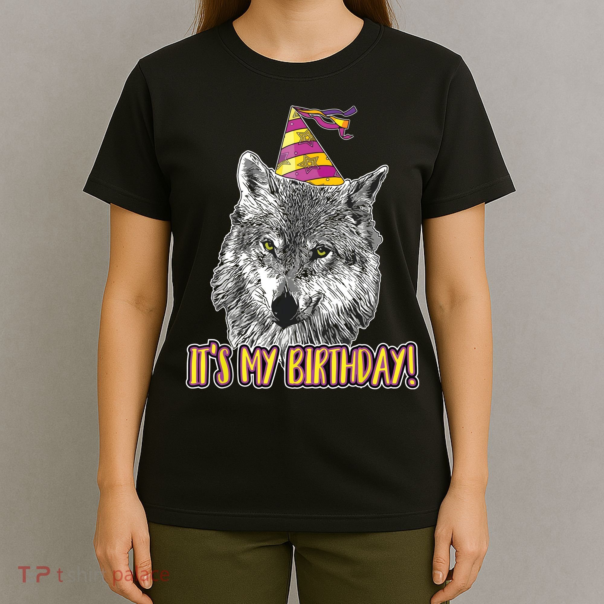 Wolf Birthday Themed Party Wolves Theme Wolf Lover T-Shirt