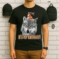 Wolf Birthday Themed Party Wolves Theme Wolf Lover T-Shirt thumb 6