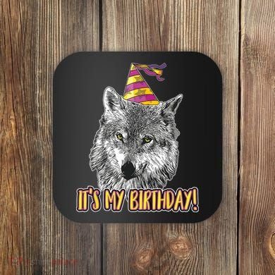 Wolf Birthday Themed Party Wolves Theme Wolf Lover Coaster