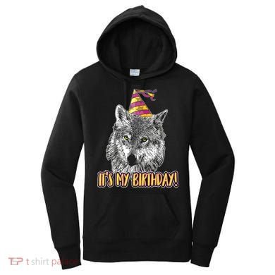 Wolf Birthday Themed Party Wolves Theme Wolf Lover Women's Hoodie