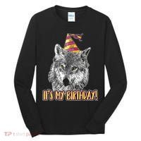 Wolf Birthday Themed Party Wolves Theme Wolf Lover Tall Long Sleeve Shirt thumb 0