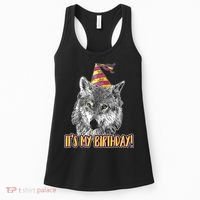 Wolf Birthday Themed Party Wolves Theme Wolf Lover Women's Tank Top thumb 0
