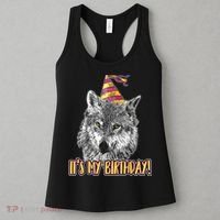 Wolf Birthday Themed Party Wolves Theme Wolf Lover Women's Tank Top thumb 3