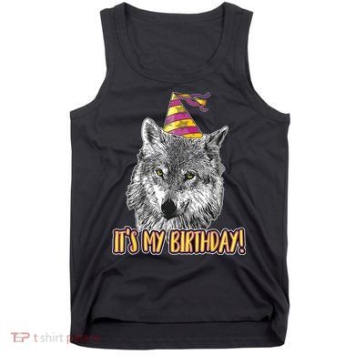 Wolf Birthday Themed Party Wolves Theme Wolf Lover Tank Top