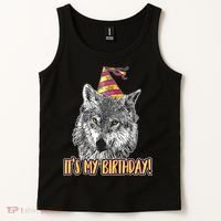 Wolf Birthday Themed Party Wolves Theme Wolf Lover Tank Top thumb 2