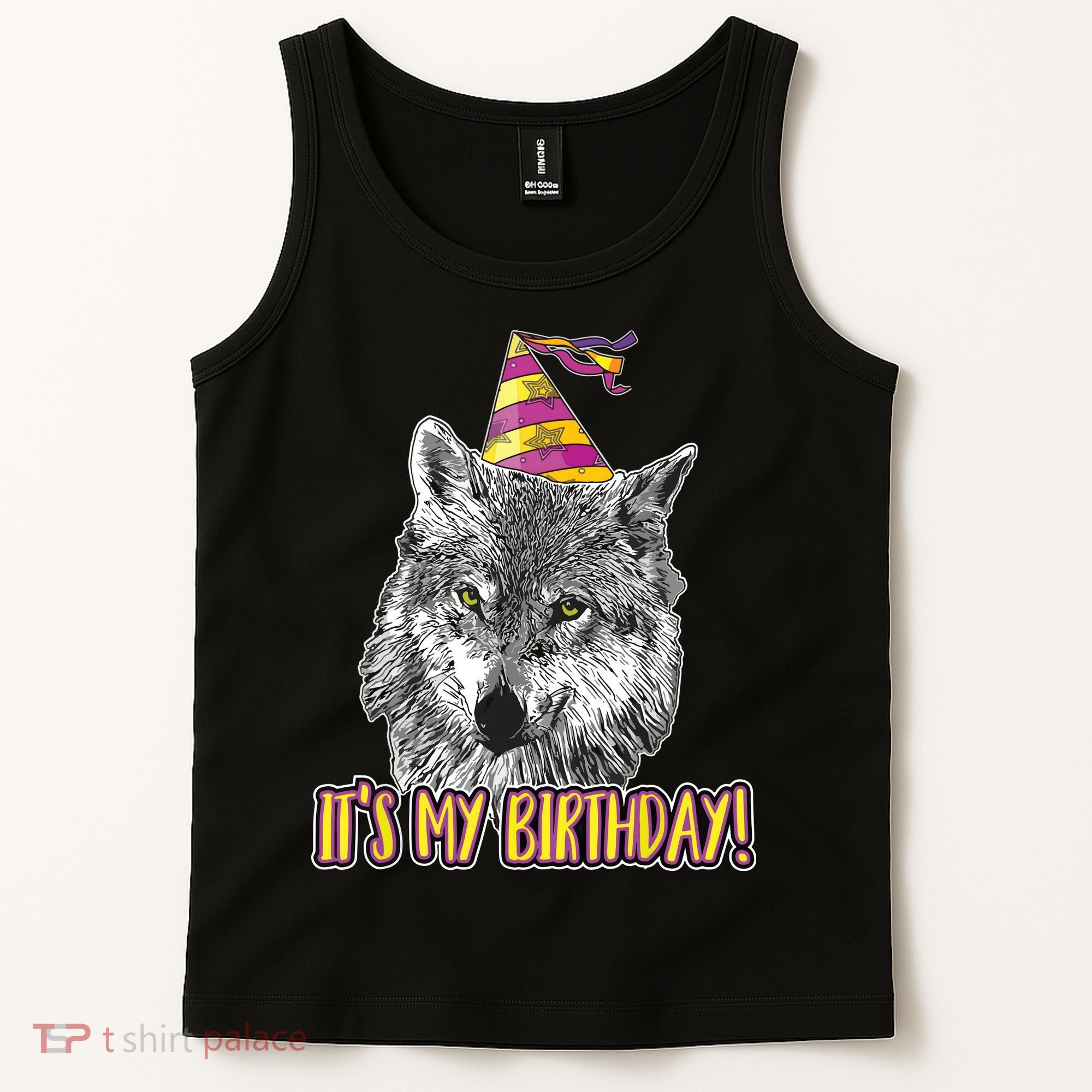Wolf Birthday Themed Party Wolves Theme Wolf Lover Tank Top
