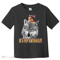 Wolf Birthday Themed Party Wolves Theme Wolf Lover Toddler T-Shirt thumb 0