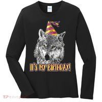 Wolf Birthday Themed Party Wolves Theme Wolf Lover Women's Long Sleeve Shirt thumb 0