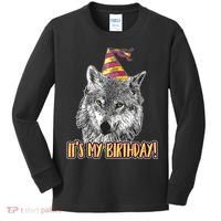 Wolf Birthday Themed Party Wolves Theme Wolf Lover Kids Long Sleeve Shirt thumb 0