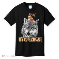 Wolf Birthday Themed Party Wolves Theme Wolf Lover Kids T-Shirt thumb 0