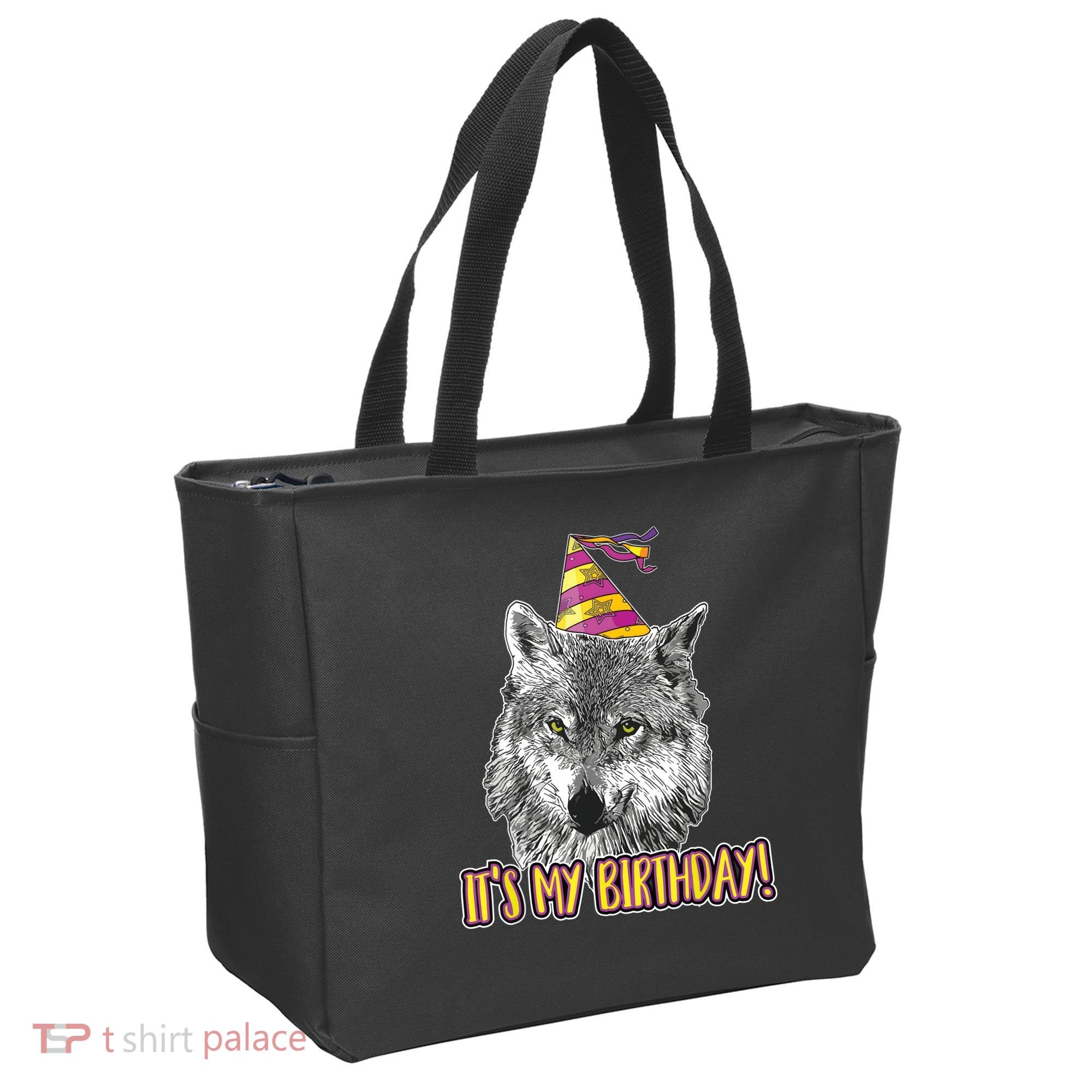 Wolf Birthday Themed Party Wolves Theme Wolf Lover Tote Bag