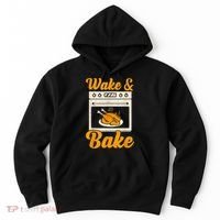 Wake Bake Turkey Feast Meal Dinner Chef Thanksgiving Hoodie thumb 0