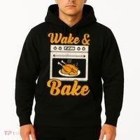 Wake Bake Turkey Feast Meal Dinner Chef Thanksgiving Hoodie thumb 2