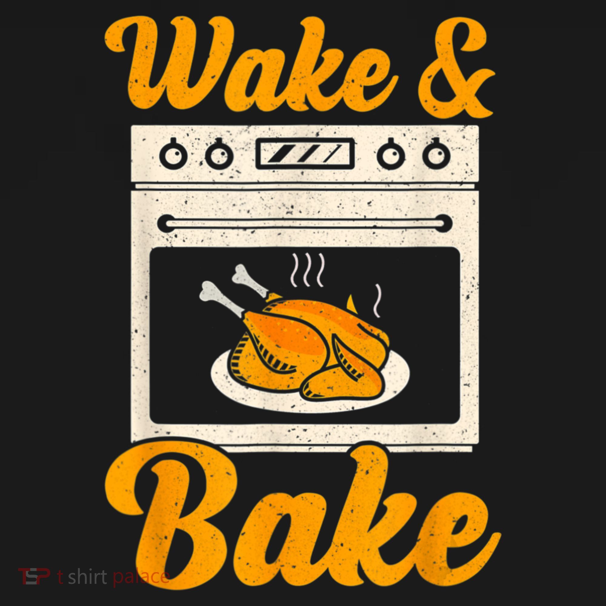 Wake Bake Turkey Feast Meal Dinner Chef Thanksgiving Hoodie