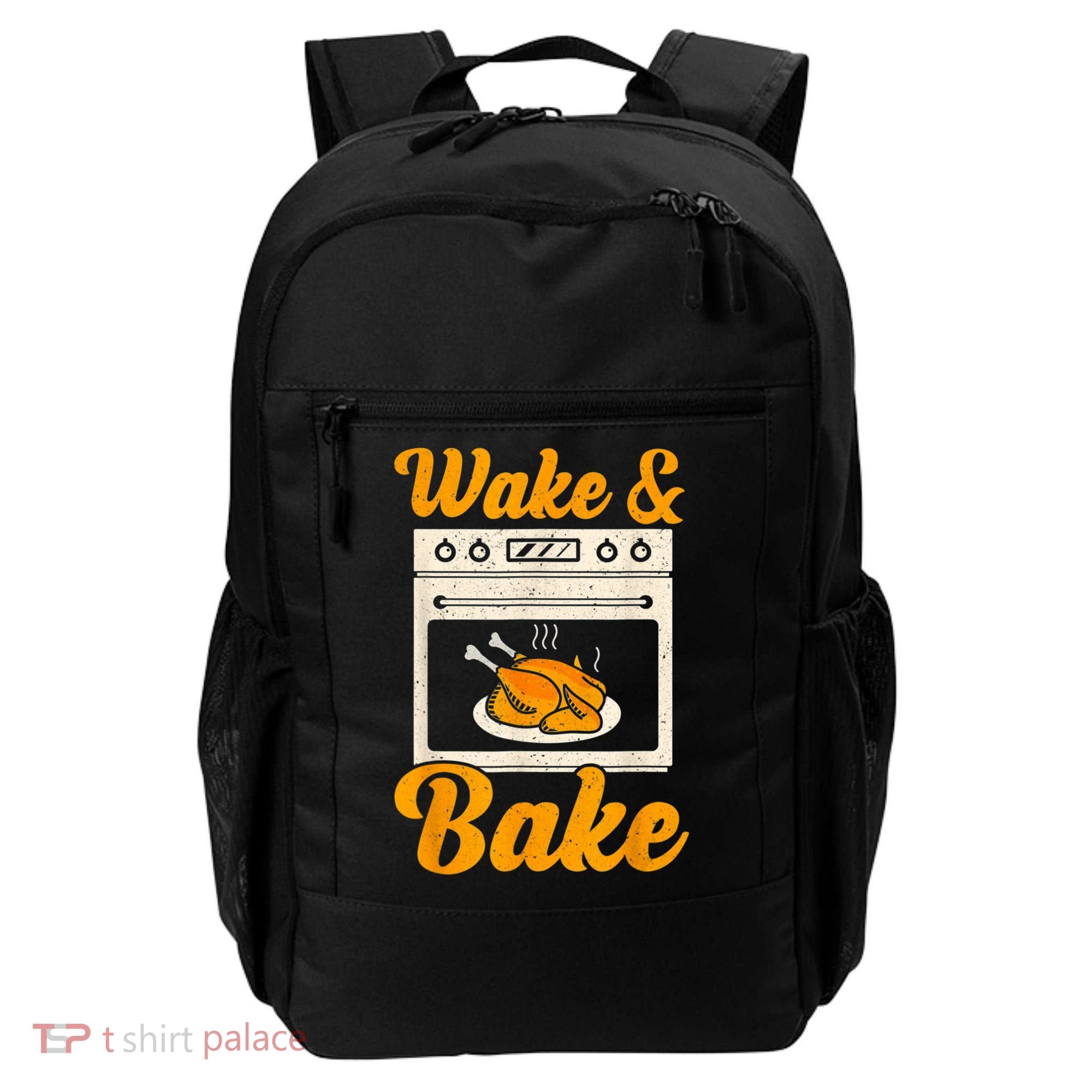 Wake Bake Turkey Feast Meal Dinner Chef Thanksgiving Backpack