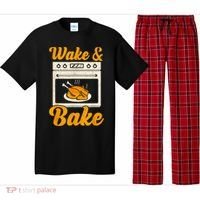 Wake Bake Turkey Feast Meal Dinner Chef Thanksgiving Pajama Set thumb 0