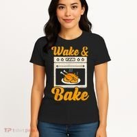 Wake Bake Turkey Feast Meal Dinner Chef Thanksgiving Women's T-Shirt thumb 4